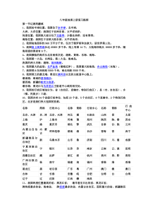 八年级地理上册复习提纲