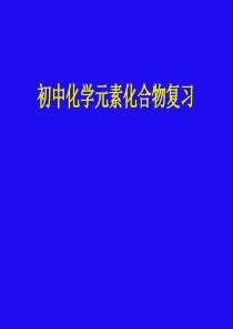 初中化学元素化合物知识复习课件