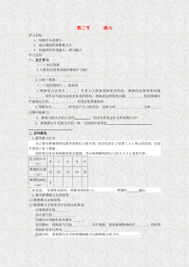 八年级物理下册72弹力学案(无答案)(新版)新人教版