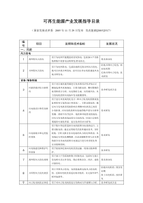 可再生能源产业发展指导目录