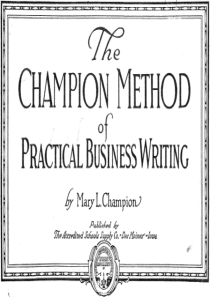 能让你写出一手炫目的圆体字的经典英文书法书Champion-Method-of-Practical-