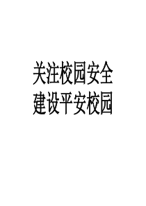 初中政治关注校园安全