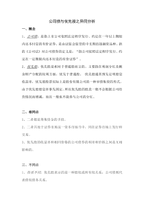 公司债与优先股之异同分析