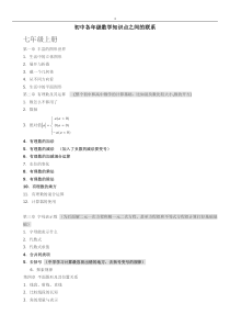 初中数学连接紧密的知识点