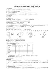 初中物理凸透镜成像规律及其应用专题复习1