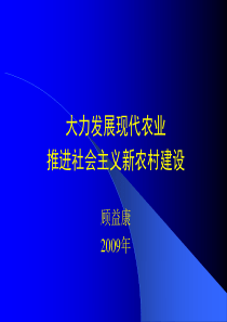 大力发展现代农业推进新农村建设XXXX5