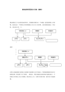 公司股权结构顶层设计方案(案例)