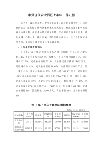 奉贤现代农业园区上半年工作汇报