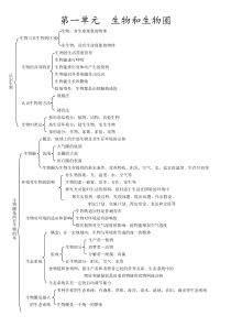 初中生物知识结构