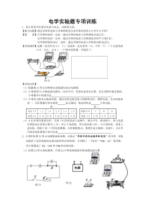 初中电学实验专题训练