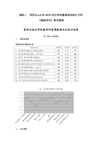 利用Excel和SPSS进行单变量描述性统计分析