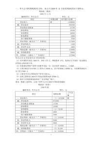 利润表习题(含答案)