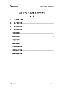 关于对子公司财务管控的简析