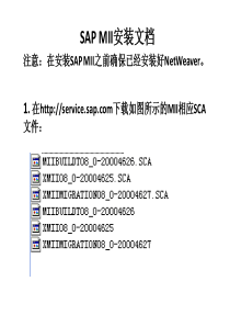 SAP+MII+12.1安装文档