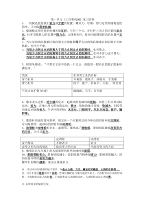 六上小学科学第一单元工具与机械复习资料