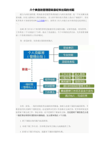 六个典型的管理层级最经常出现的问题