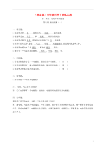 六年级科学下册通电线圈(一)1练习题青岛版