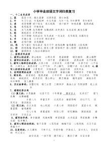 六年级语文毕业总复习--字词