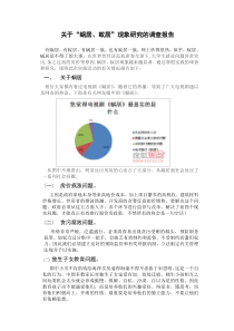 关于“蜗居蚁居”现象研究的调查报告