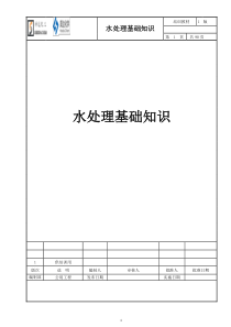 山东神达化工有限公司水系统基础知识培训