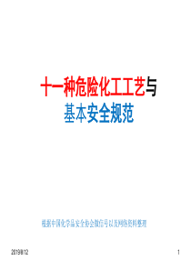 常见危险化工工艺与实验室基本安全规范