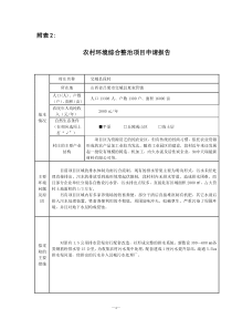 农村环境综合整治项目申请报告