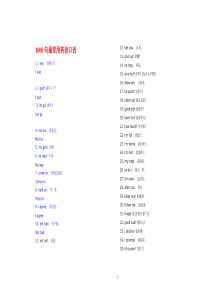 最常用英语口语和单词10000个