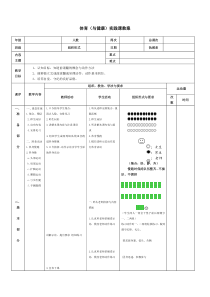 体育教学教案模板