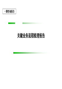 建筑设计研究所关键业务流程梳理报告