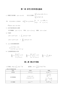 信号与系统-公式总结