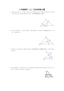 八年级上数学几何证明练习题