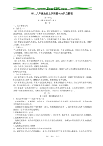 八年级政治上学期基本知识点整理(鲁教版)