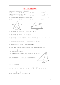 八年级数学上册11.2与三角形有关的角同步练习