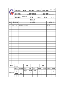 人事管理制度