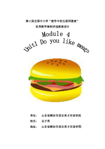 优秀教学案例参赛作品Doyoulikemeat