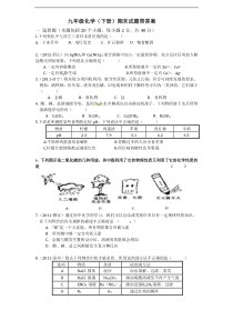 人教版九年级化学(下册)期末试题带答案