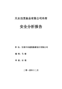 低温冷库与加油站安全距离分析报告