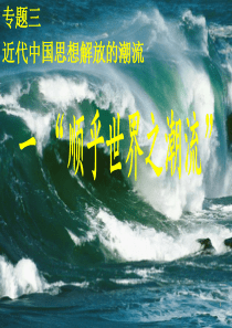 人民版高中历史必修三专题三近代中国思想解放的潮流第1课《顺乎世界之潮流》参考课件3(共30张).