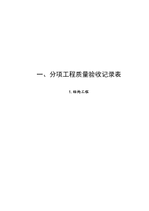 人防工程分部分项工程质量验收评定记录表人防办提供