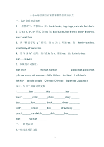 小学六年级英语必须要掌握的语法知识点