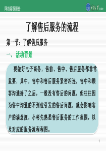 任务一了解售后服务的流程