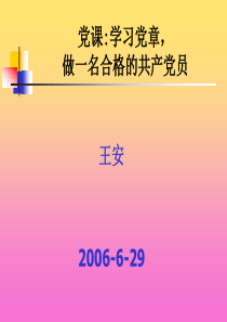 做一名合格的共产党员PPT