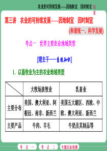 第三讲农业的可持续发展——因地制宜因时制宜