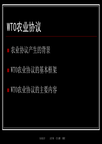 第二章(2)WTO农业协议