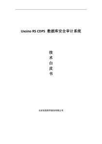 优炫数据库安全审计系统-技术白皮书