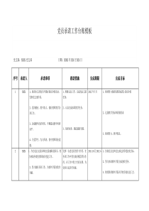 党员承诺工作台账模板