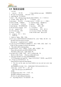 译林牛津版7B-U5-知识点总结