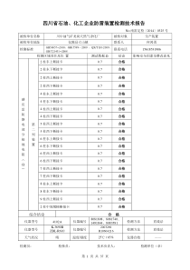 石油、化工企业防雷装置检测技术报告编制样本