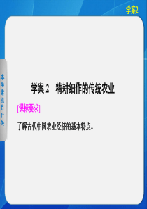 精工细作的传统农业