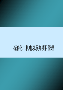 石油化工机电总承办项目管理